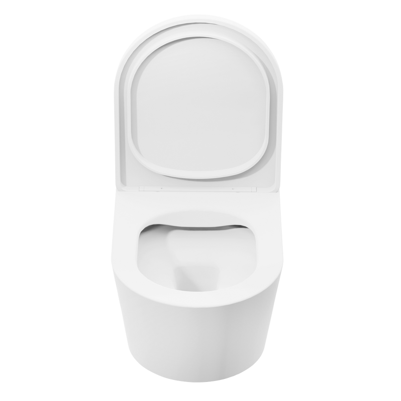 Baridi DH335 Wall Hung Toilet with Soft Close Seat & Rimless Flush - White - additional view 10