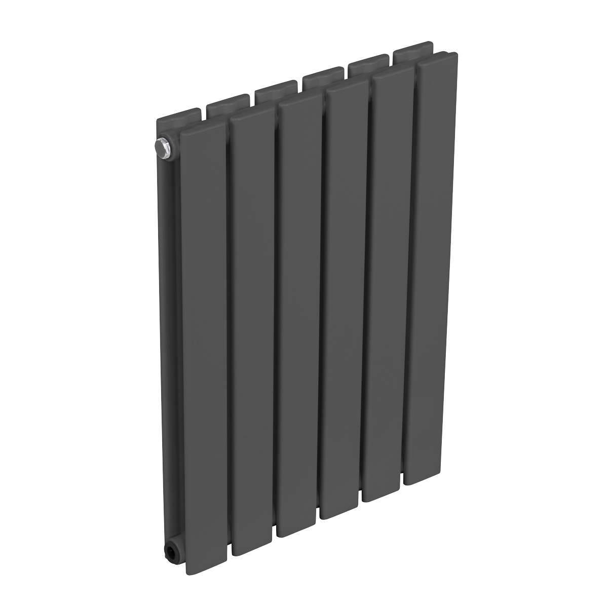 Baridi DH338 Horizontal Radiator Contemporary Double Flat Panel Design 420 x 600mm - Anthracite - additional view 8