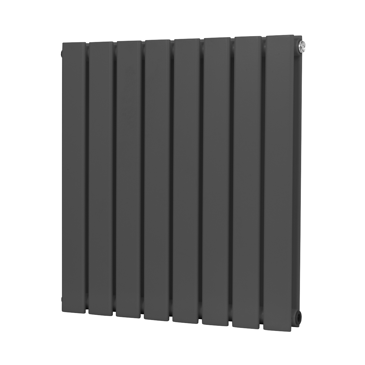 Baridi DH339 Horizontal Radiator Contemporary Double Flat Panel Design 600 x 560mm - Anthracite - additional view 3