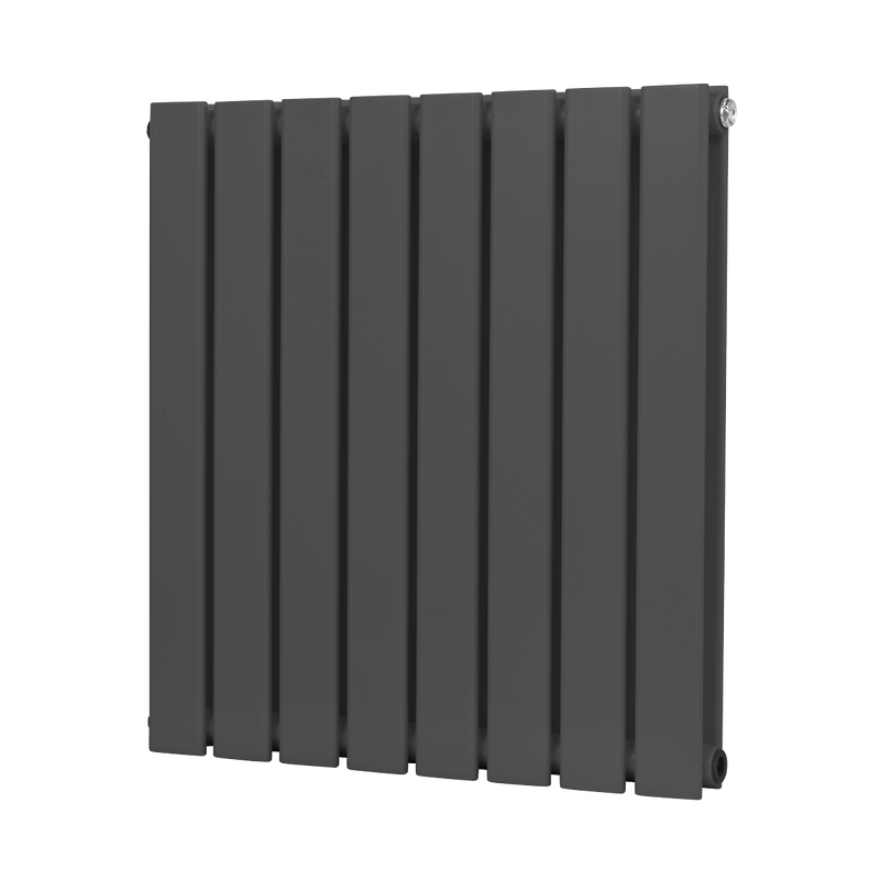Baridi DH339 Horizontal Radiator Contemporary Double Flat Panel Design 600 x 560mm - Anthracite - additional view 3