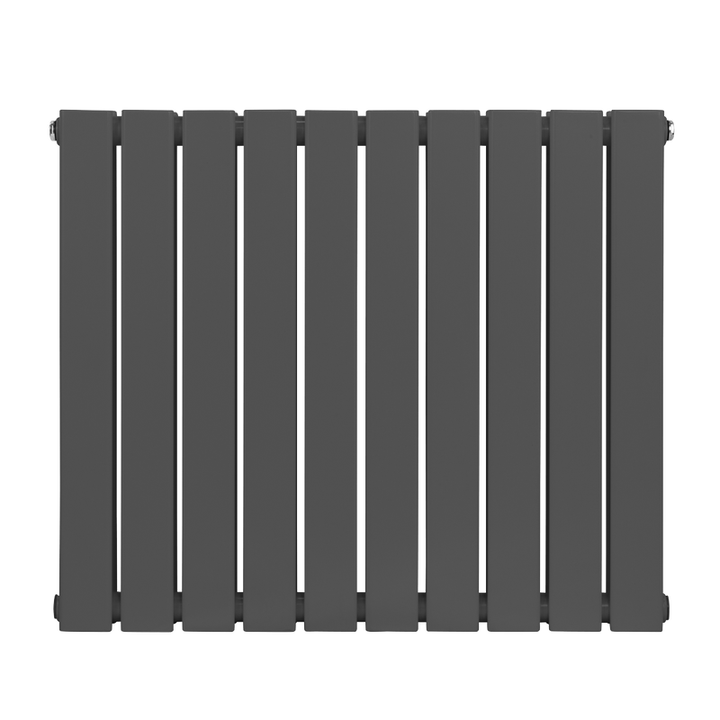 Baridi DH340 Horizontal Radiator Contemporary Double Flat Panel Design 600 x 700mm - Anthracite - additional view 6