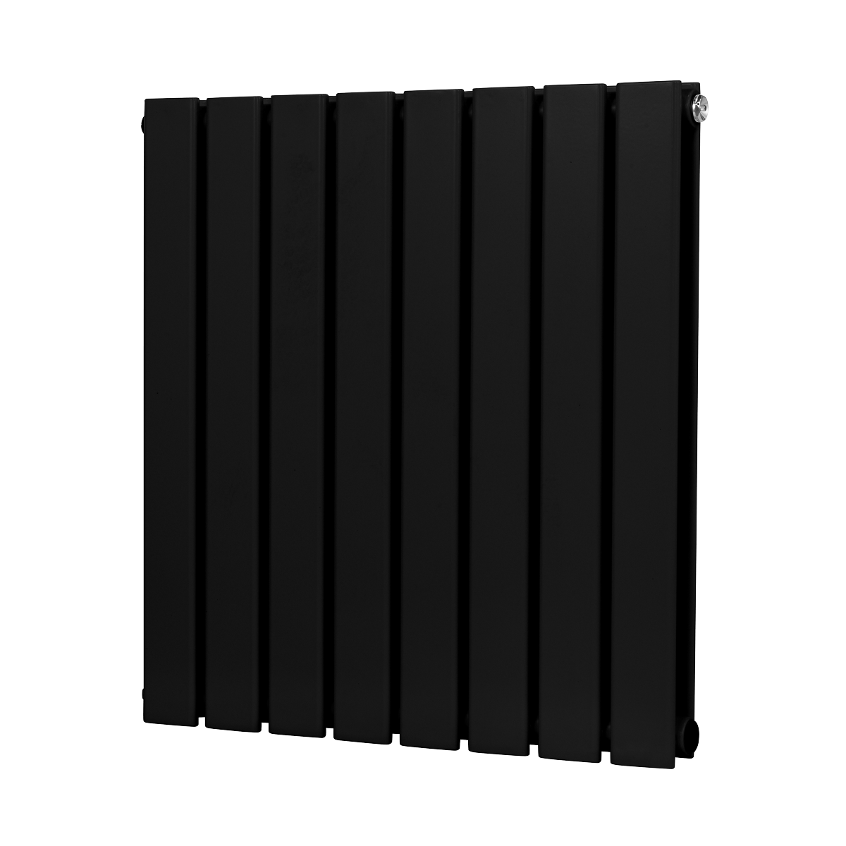 Baridi DH344 Horizontal Radiator Contemporary Double Flat Panel Design 600 x 560mm - Black - additional view 5