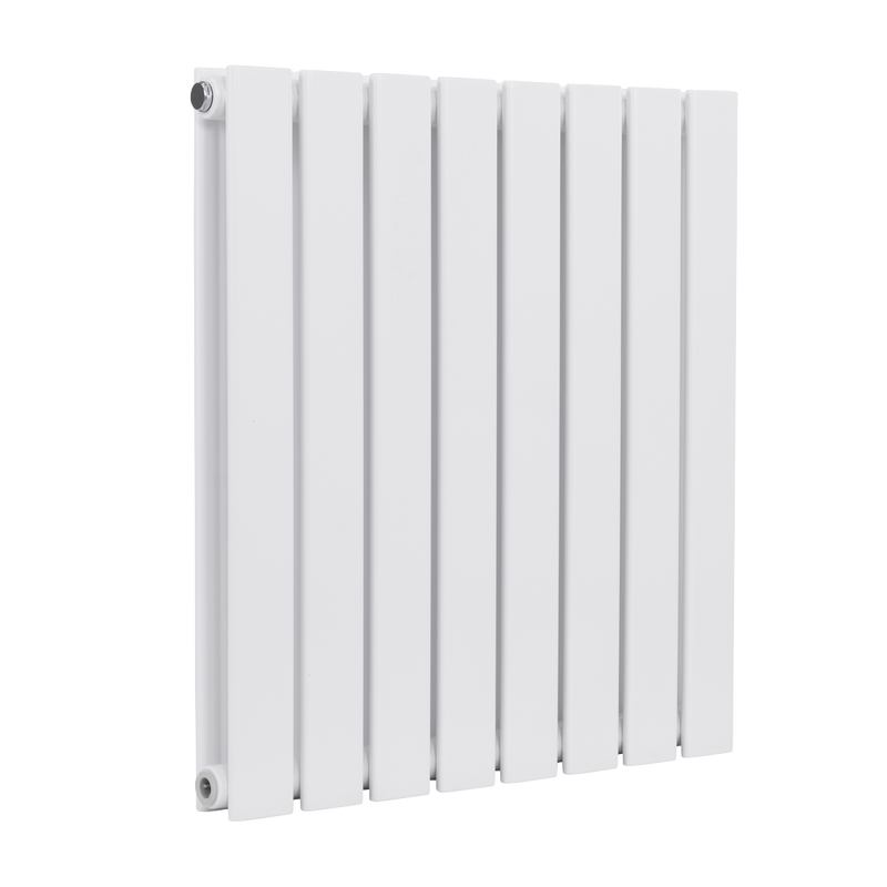 Baridi DH349 Horizontal Radiator Contemporary Double Flat Panel Design 600 x 560mm - White