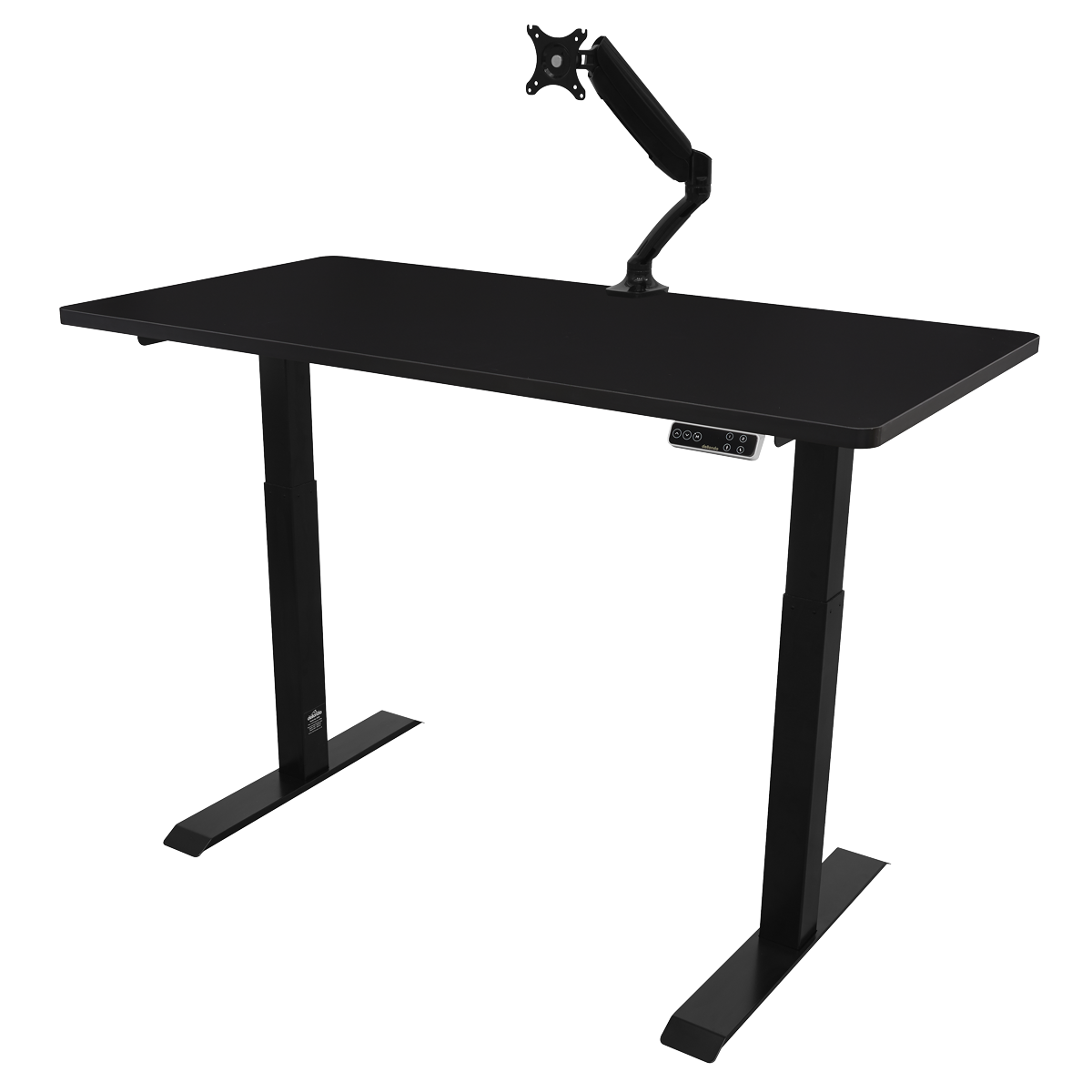 Dellonda DH34 Black Electric Height Adjustable Standing Desk, 1400 x 700mm Dual Motor 100kg - additional view 7