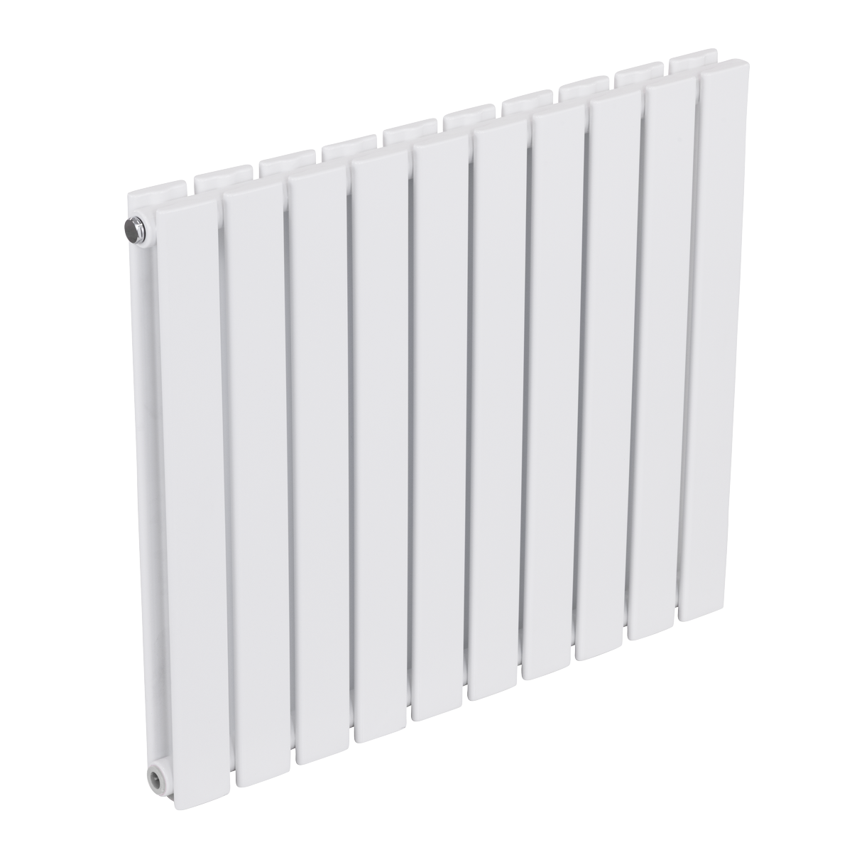 Baridi DH350 Horizontal Radiator Contemporary Double Flat Panel Design 600 x 700mm - White - additional view 6