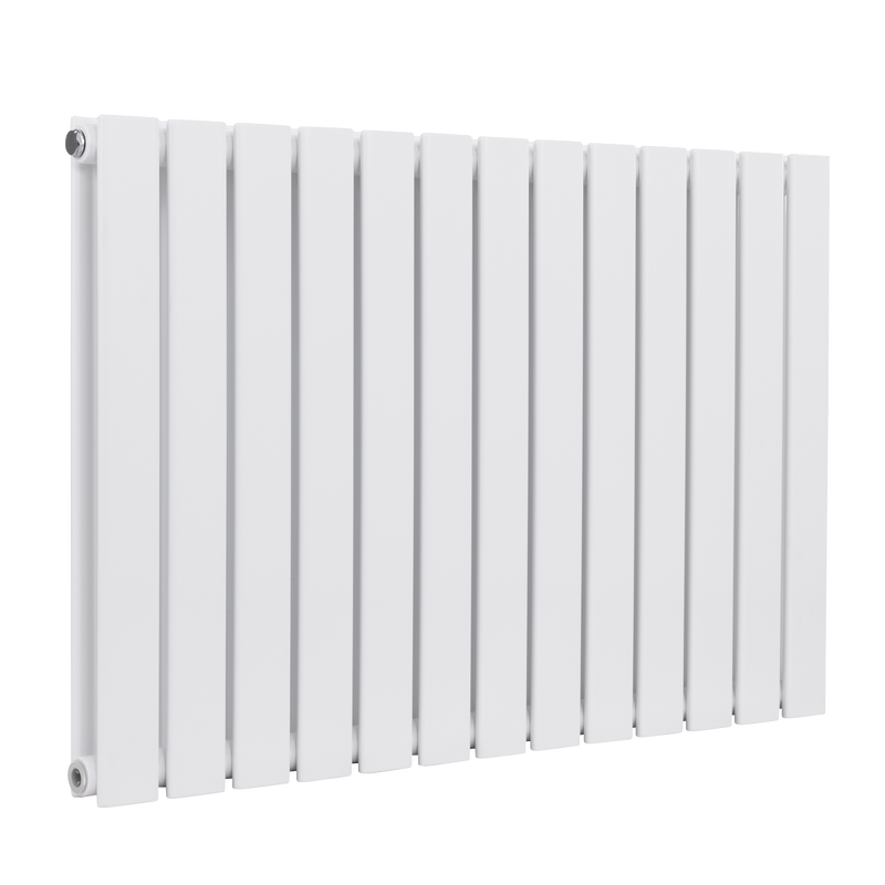 Baridi DH351 Horizontal Radiator Contemporary Double Flat Panel Design 600 x 910mm - White