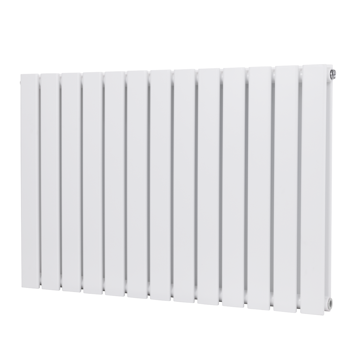 Baridi DH351 Horizontal Radiator Contemporary Double Flat Panel Design 600 x 910mm - White - additional view 2