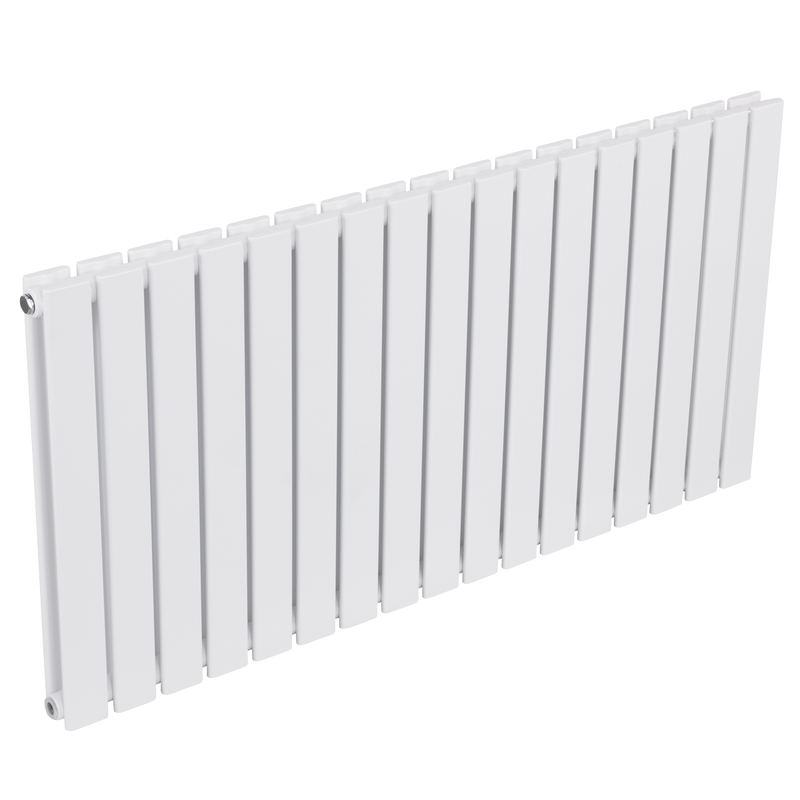 Baridi DH352 Horizontal Radiator Contemporary Double Flat Panel Design 600 x 1190mm - White - additional view 10
