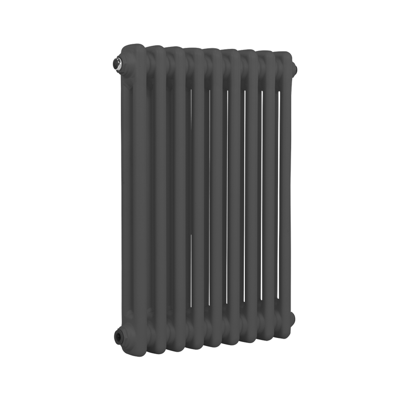 Baridi DH356 Horizontal Traditional 2 Column Radiator 600 x 427mm - Anthracite