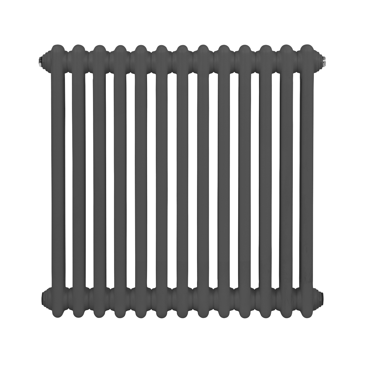 Baridi DH357 Horizontal Traditional 2 Column Radiator 600 x 607mm - Anthracite - additional view 4