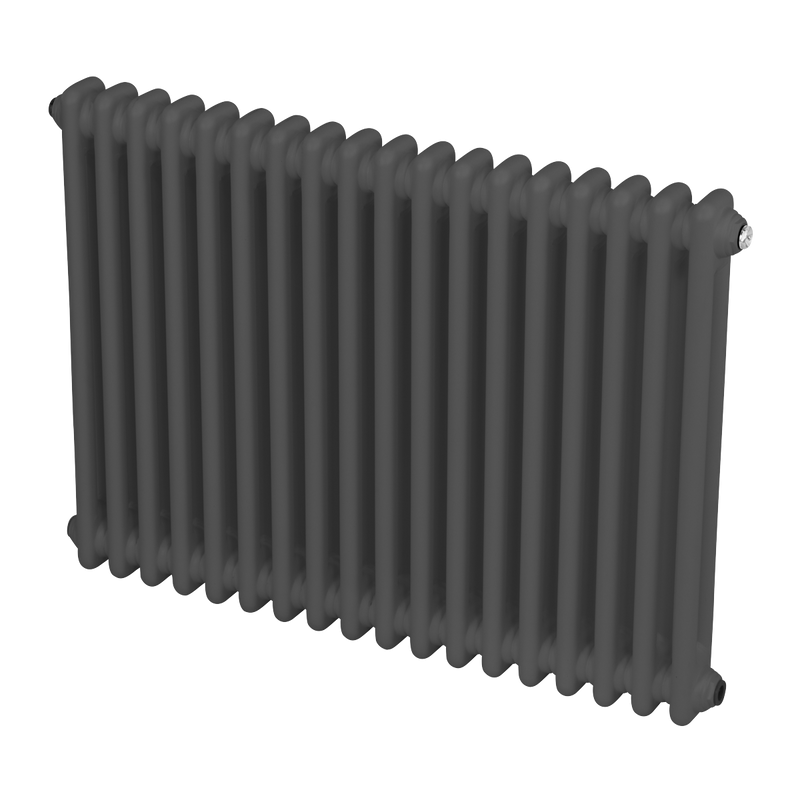 Baridi DH358 Horizontal Traditional 2 Column Radiator 600 x 832mm - Anthracite - additional view 11