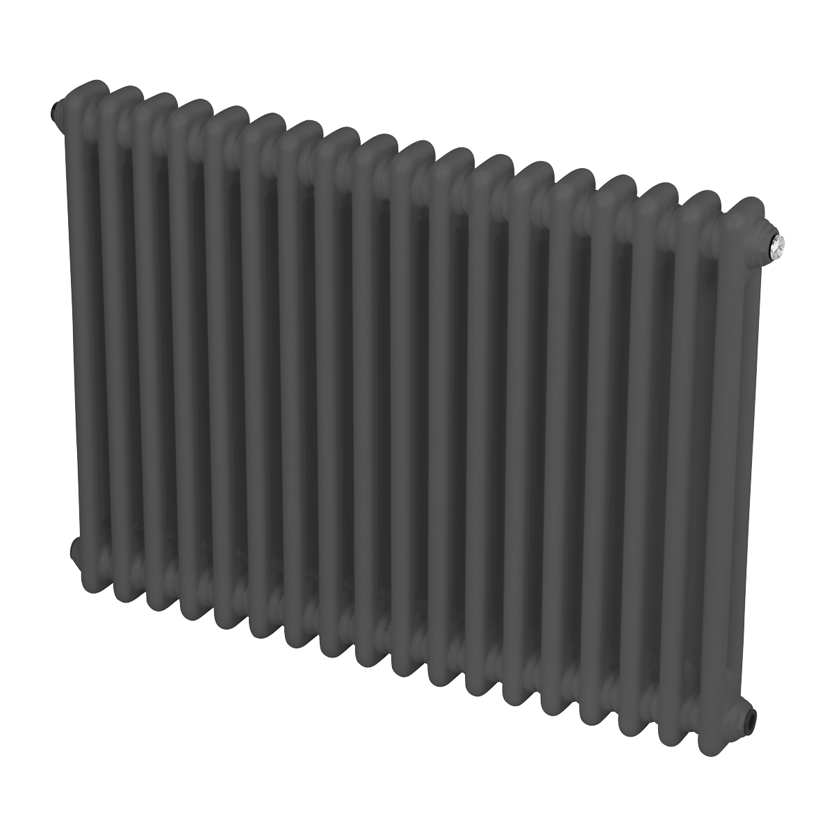 Baridi DH358 Horizontal Traditional 2 Column Radiator 600 x 832mm - Anthracite - additional view 11