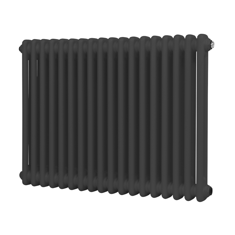 Baridi DH358 Horizontal Traditional 2 Column Radiator 600 x 832mm - Anthracite - additional view 7