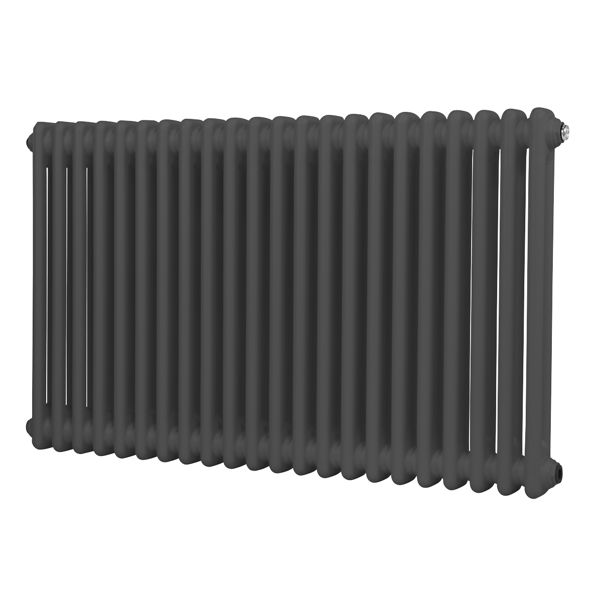 Baridi DH359 Horizontal Traditional 2 Column Radiator 600 x 1012mm - Anthracite - additional view 5