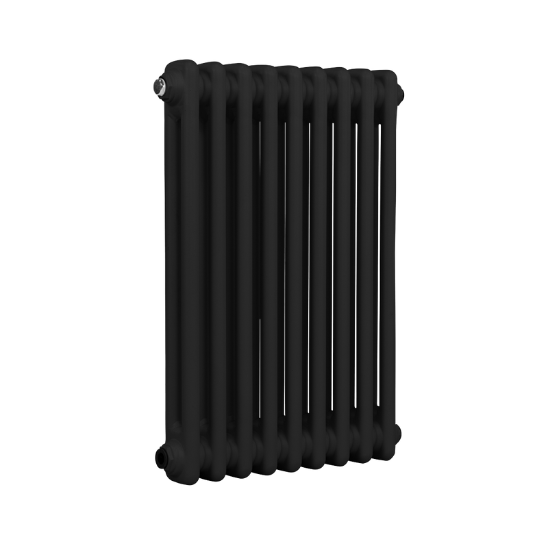 Baridi DH361 Horizontal Traditional 2 Column Radiator 600 x 427mm - Black