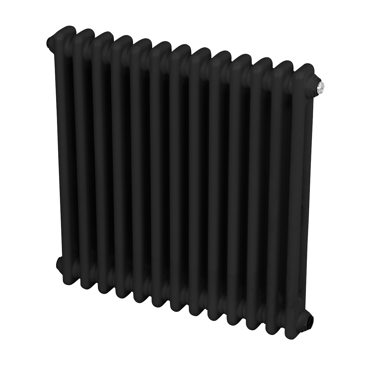 Baridi DH362 Horizontal Traditional 2 Column Radiator 600 x 607mm - Black - additional view 9