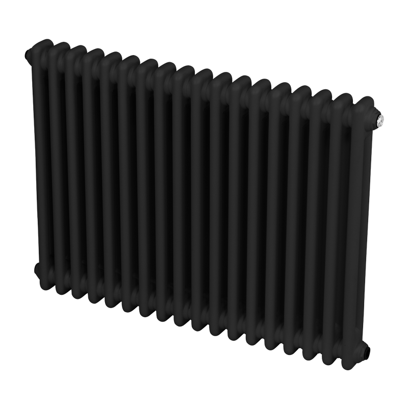 Baridi DH363 Horizontal Traditional 2 Column Radiator 600 x 832mm - Black - additional view 10