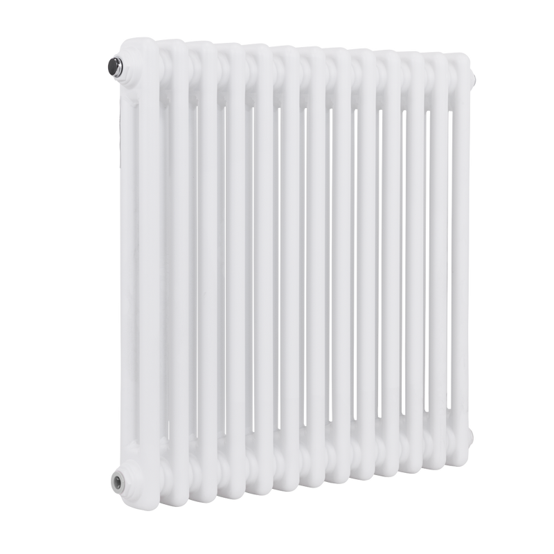Baridi DH367 Horizontal Traditional 2 Column Radiator 600 x 607mm - White