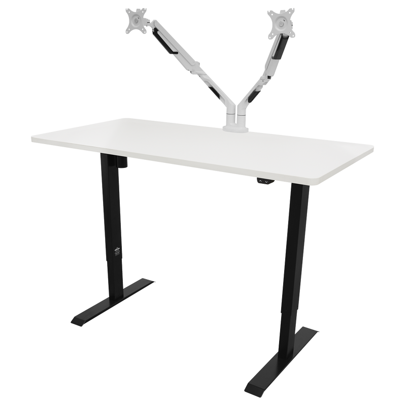 Dellonda DH36 Single Motor Ultra-Quiet Adjustable-Height Electric Sit/Stand Desk - White Desktop - additional view 8