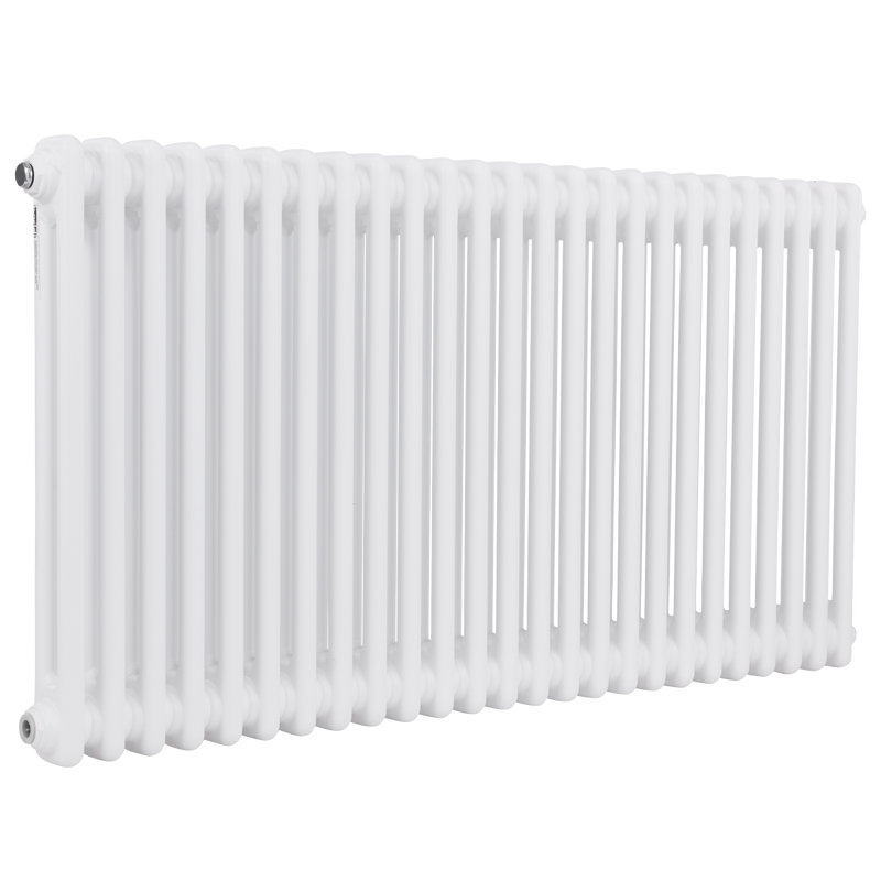 Baridi DH370 Horizontal Traditional 2 Column Radiator 600 x 1147mm - White