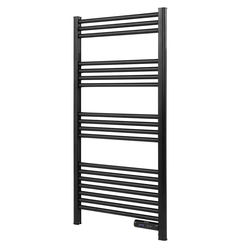 Baridi DH371 Electric Heated Towel Rail 1085 x 535mm with LED Display - Black - additional view 4