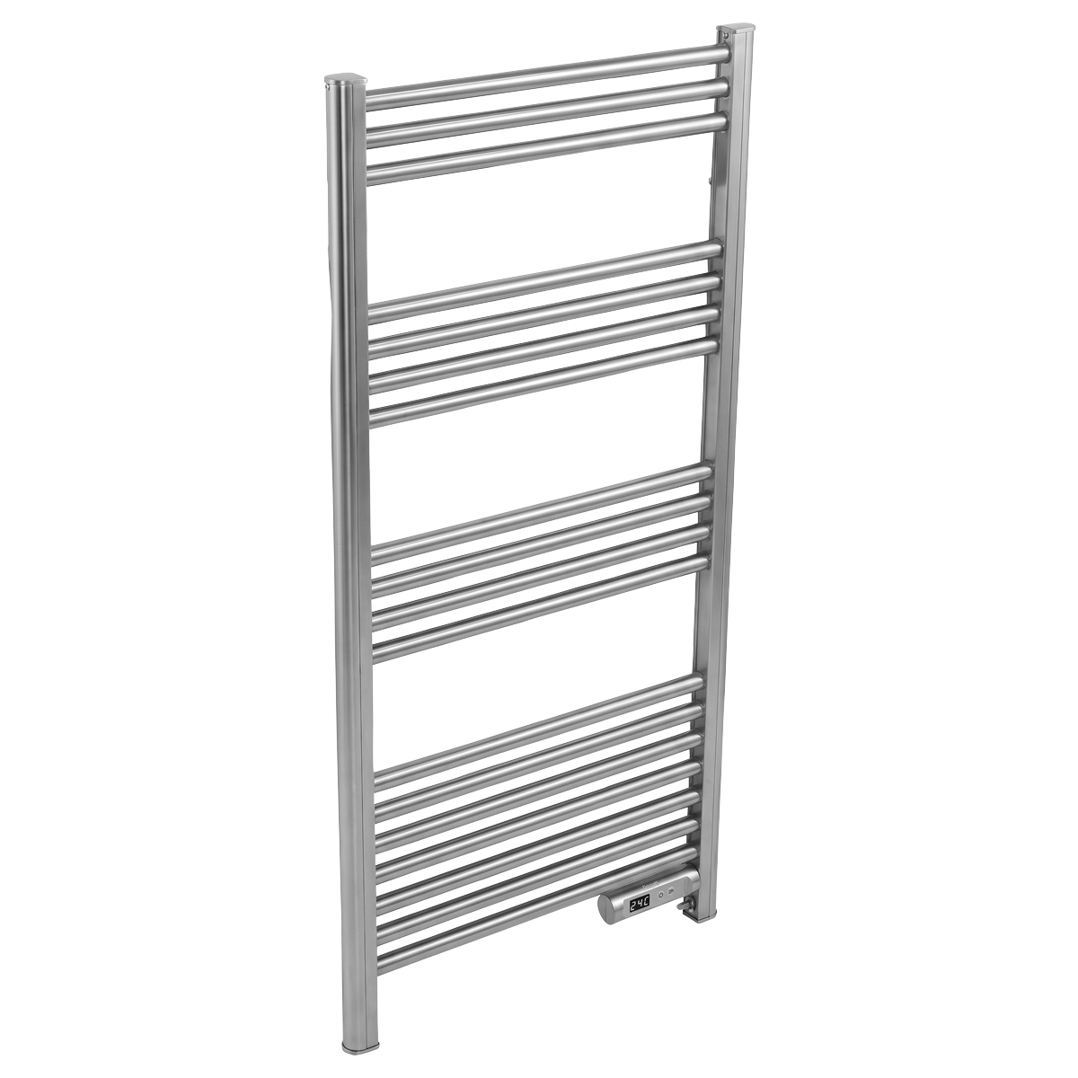 Baridi DH372 Electric Heated Towel Rail 1085 x 535mm with LED Display - Silver - additional view 7