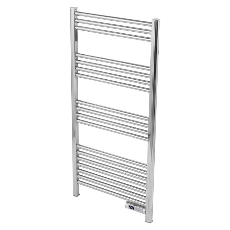Baridi DH372 Electric Heated Towel Rail 1085 x 535mm with LED Display - Silver - additional view 8
