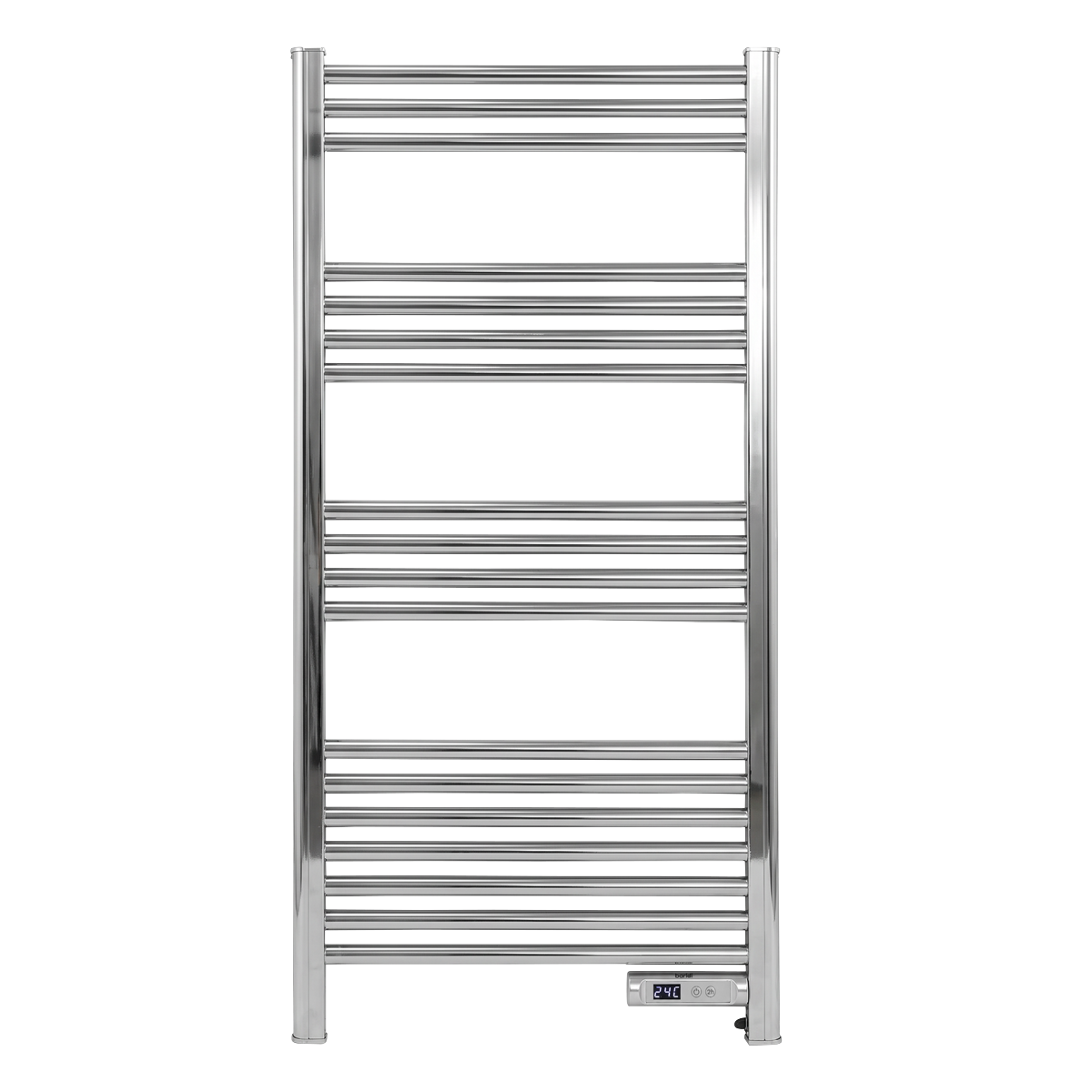 Baridi DH372 Electric Heated Towel Rail 1085 x 535mm with LED Display - Silver - additional view 10