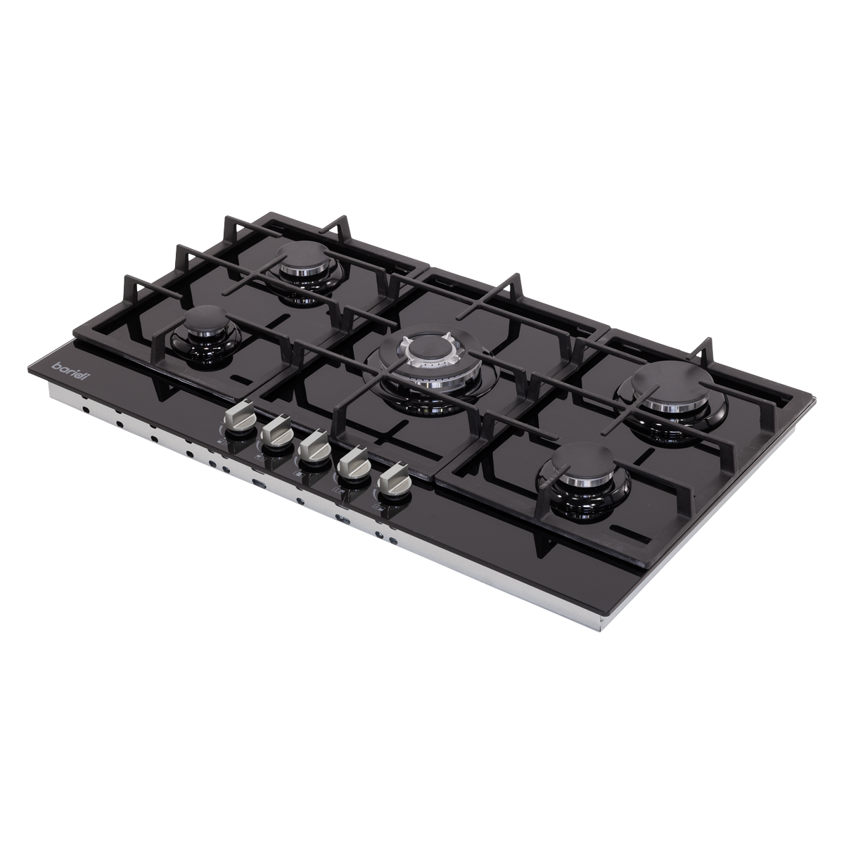 Baridi DH383 90cm Gas Hob Black Glass with 5 Burners, Cast Iron Supports & Auto Ignition 11kW - additional view 2