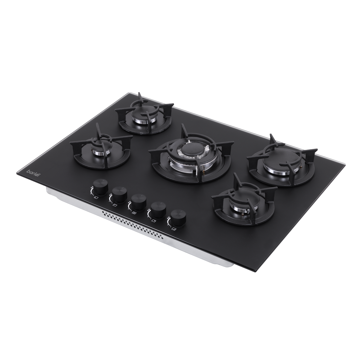 Baridi DH384 70cm Gas Hob Matt Black with 5 Burners, Cast Iron Supports & Auto Ignition 10.4kW - additional view 14