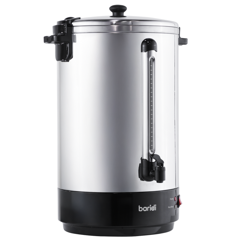 Baridi DH388 Hot Water Boiler, Tea Urn 30L Capacity - Stainless Steel