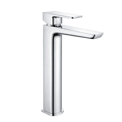 Baridi DH394 High Basin Mixer Tap with Clicker Waste - Chrome