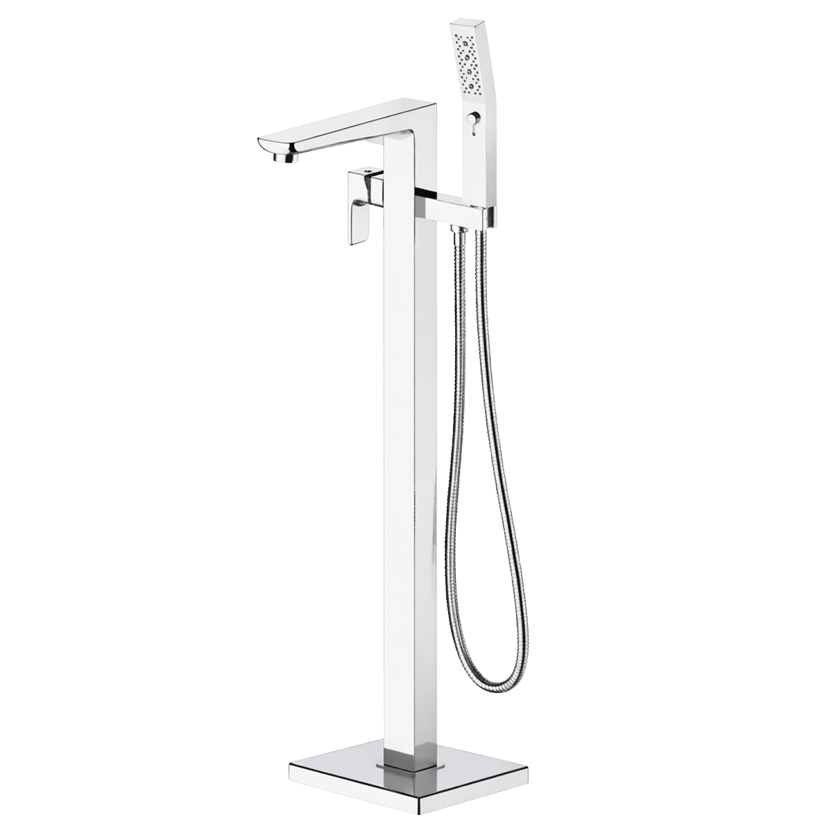 Baridi DH400 Freestanding Bath Mixer Tap with Shower - Chrome - additional view 2