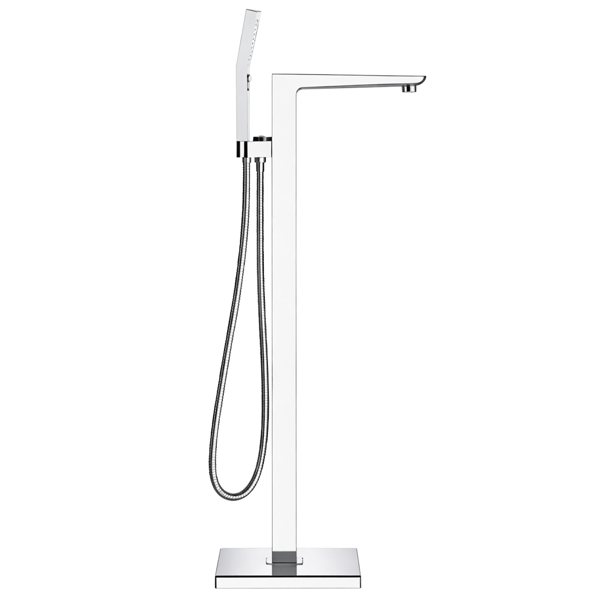 Baridi DH400 Freestanding Bath Mixer Tap with Shower - Chrome - additional view 3