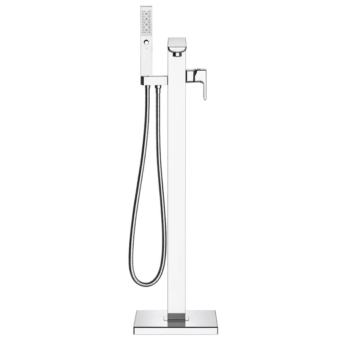 Baridi DH400 Freestanding Bath Mixer Tap with Shower - Chrome - additional view 4