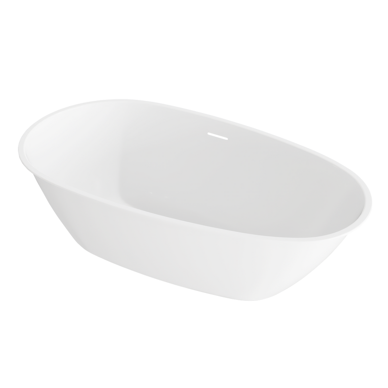 Baridi DH415 Double-Ended Slim Rim Bath with Overflow System 140cm - Gloss White - additional view 5