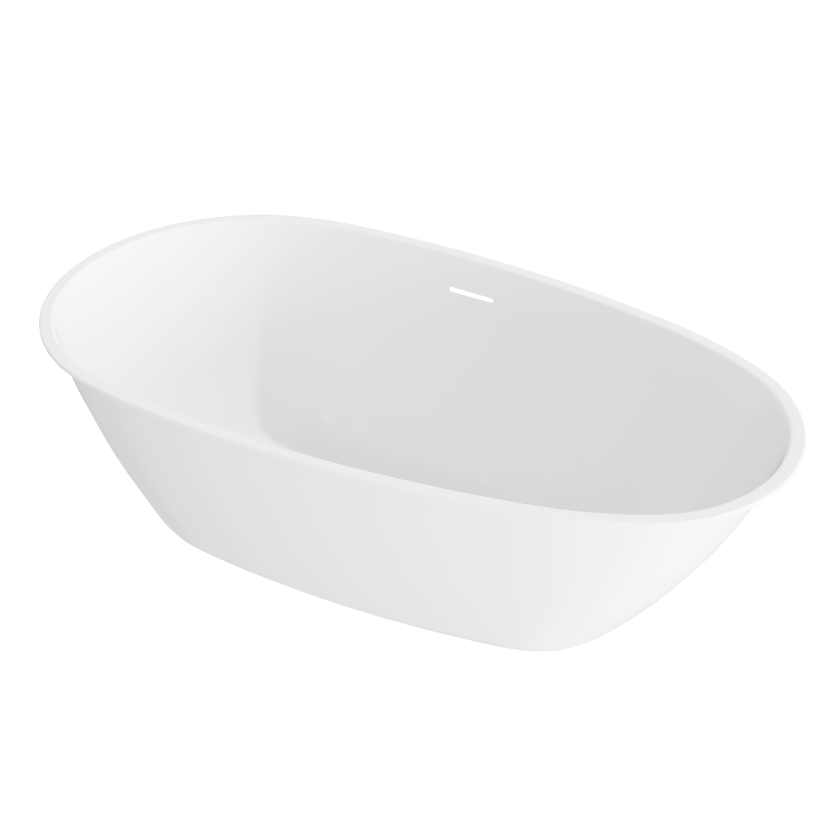 Baridi DH416 Double-Ended Slim Rim Bath with Overflow System 150cm - Gloss White - additional view 7