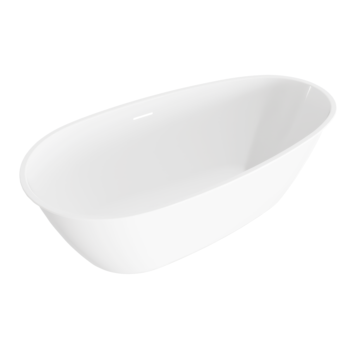 Baridi DH417 Double-Ended Slim Rim Bath with Overflow System 160cm - Gloss White - additional view 7