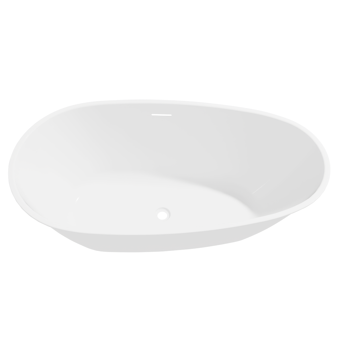 Baridi DH418 Double-Ended Slim Rim Bath with Overflow System 170cm - Gloss White - additional view 7