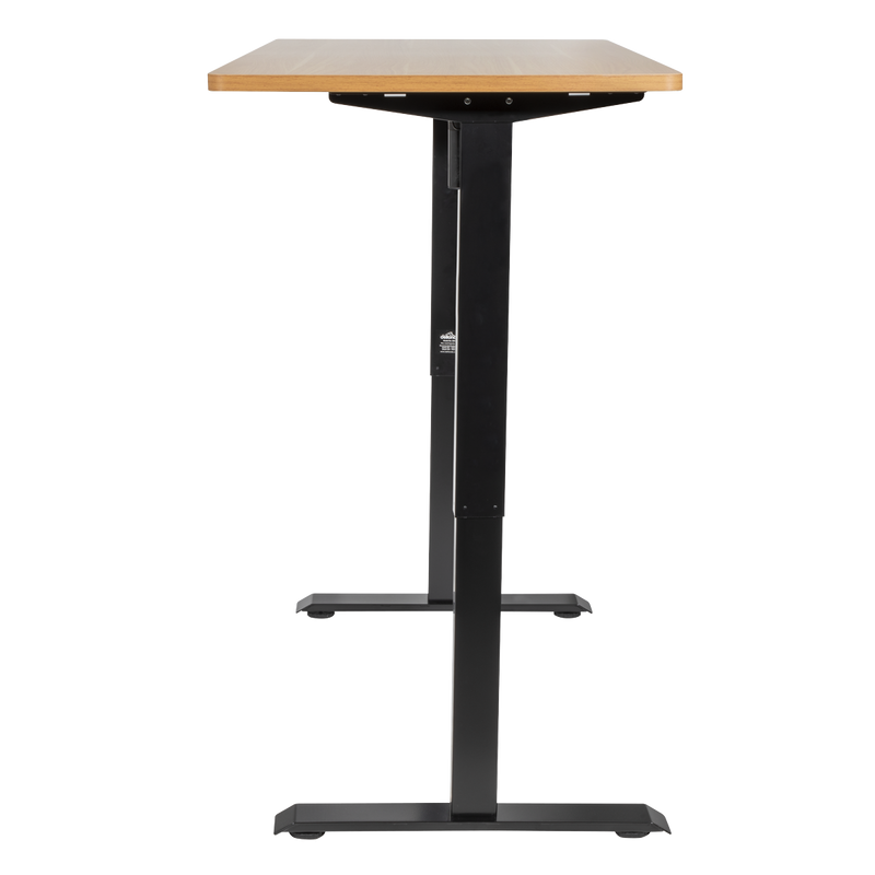 Dellonda DH41 Oak Electric Adjustable-Height Standing Desk with Memory, Quiet & Fast 1400 x 700mm - additional view 2