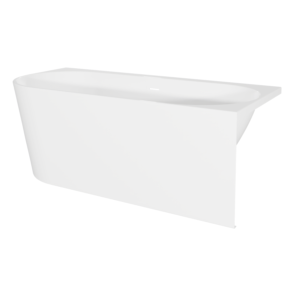 Baridi DH428 Right-Hand Corner Slim Rim Bath with Overflow System 170cm - Gloss White - additional view 3