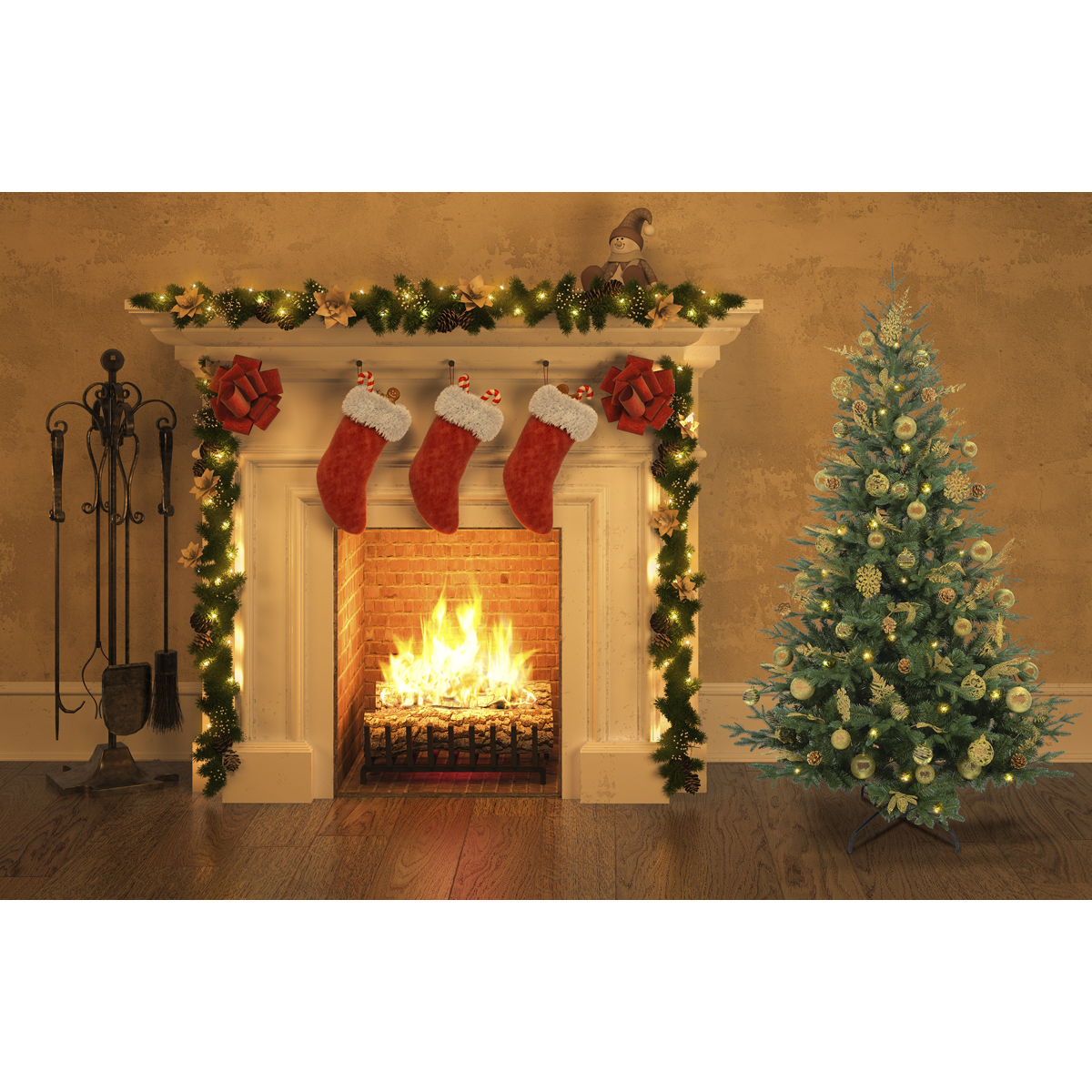 Dellonda DH44 Artificial Hinged Christmas Tree 5ft(150cm) - additional view 2