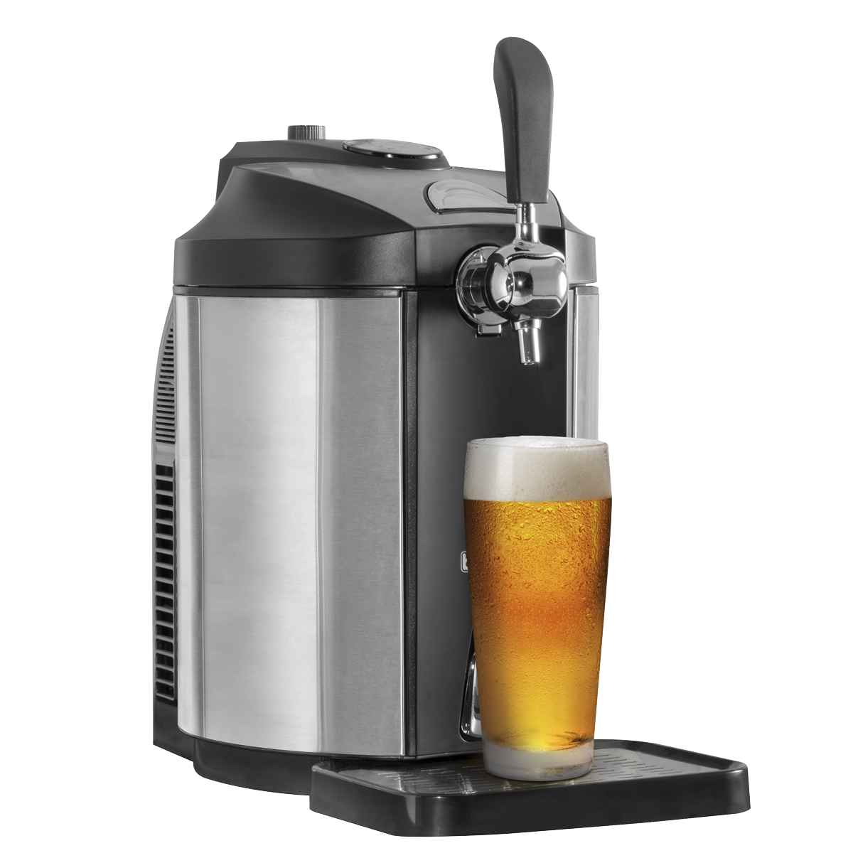 Baridi DH49 Mini Keg Draft Beer Dispenser Tap with Integrated Cooling 5L Capacity