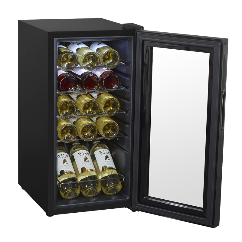 Baridi DH5 15 Bottle Wine Fridge with Digital Touch Screen Controls & LED Light - Black - additional view 9