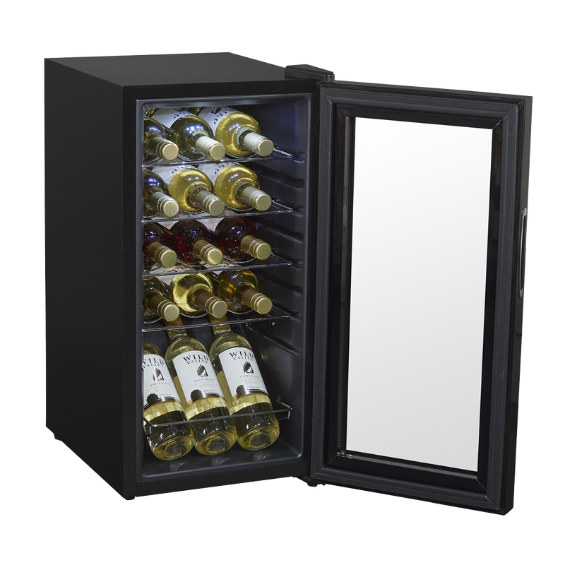 Baridi DH5 15 Bottle Wine Fridge with Digital Touch Screen Controls & LED Light - Black - additional view 8