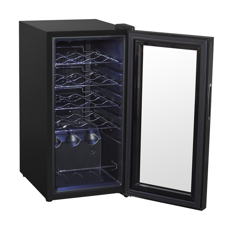 Baridi DH5 15 Bottle Wine Fridge with Digital Touch Screen Controls & LED Light - Black - additional view 10