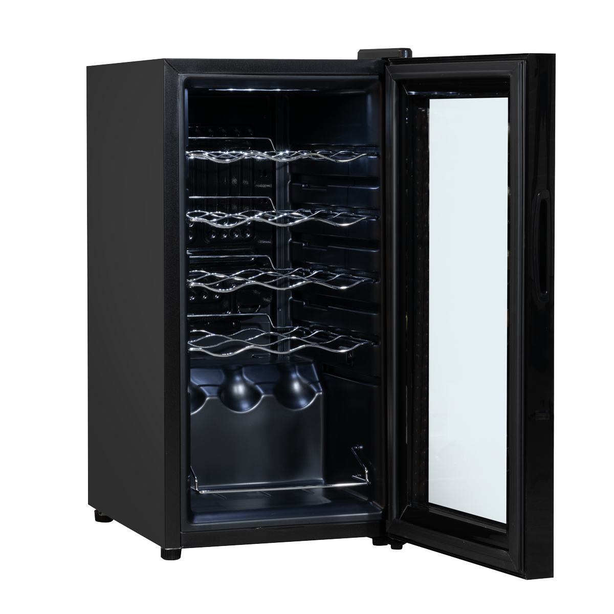 Baridi DH5 15 Bottle Wine Fridge with Digital Touch Screen Controls & LED Light - Black - additional view 3