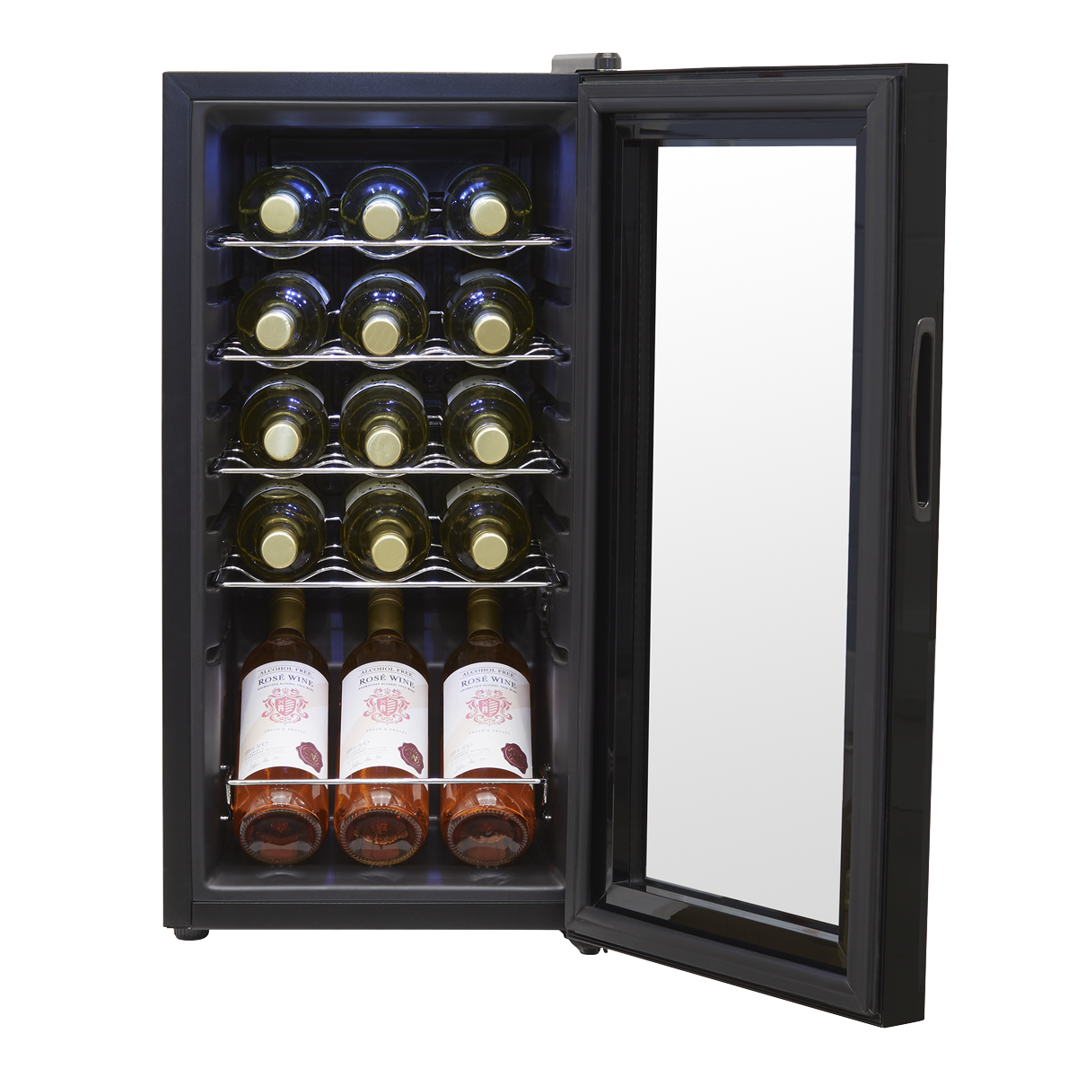 Baridi DH5 15 Bottle Wine Fridge with Digital Touch Screen Controls & LED Light - Black - additional view 17