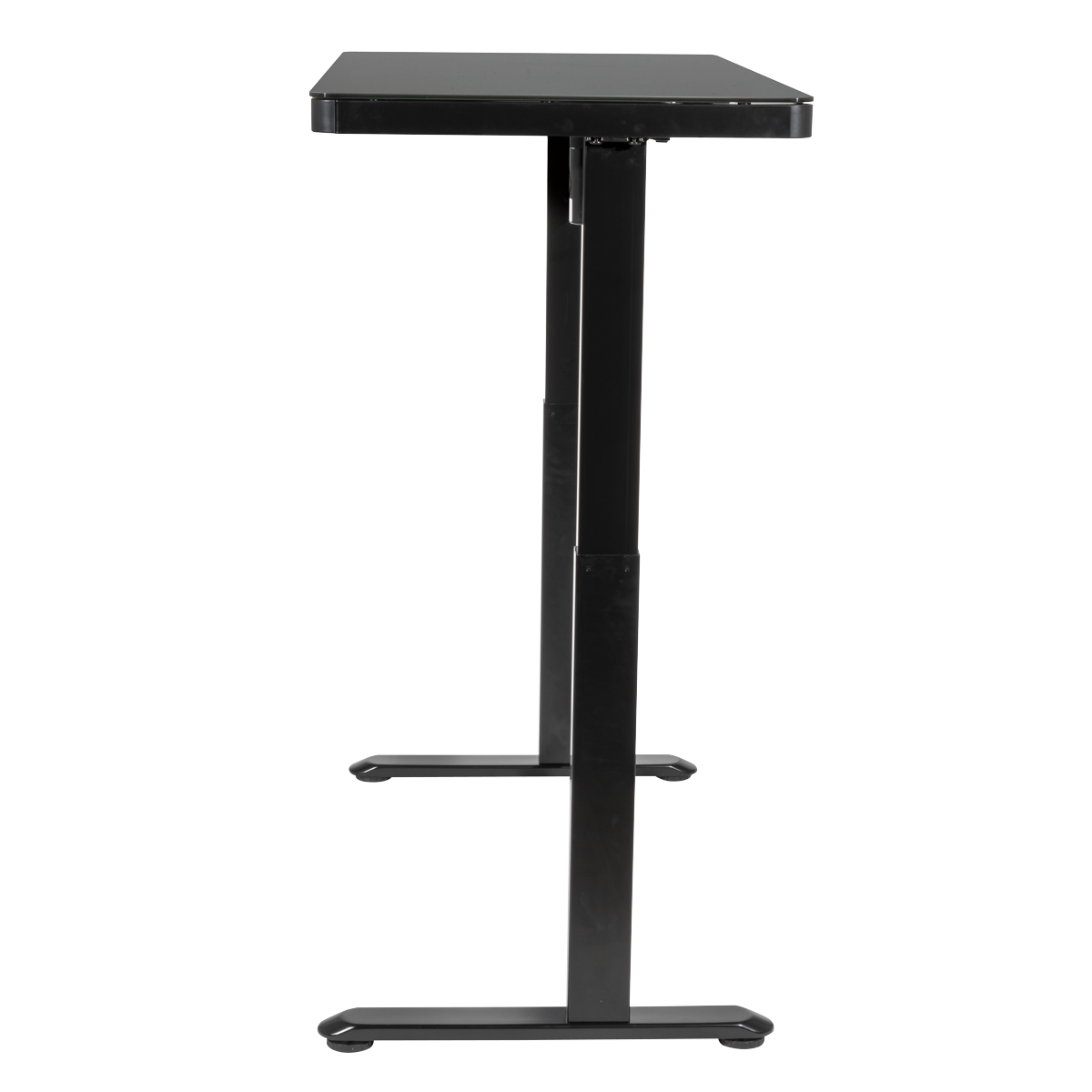 Dellonda DH53 Single Motor Ultra-Quiet Electric Desk with Control Panel, USB Port & Drawer - Black - additional view 4