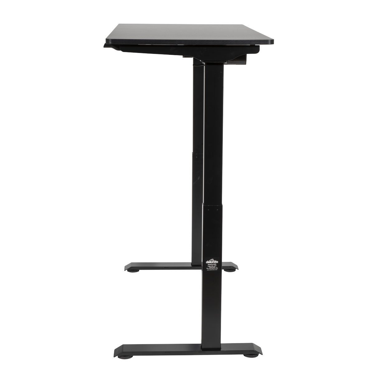 Dellonda DH55 Single Motor Ultra-Quiet Adjustable-Height Electric Sit/Stand Desk - Black Desktop - additional view 9